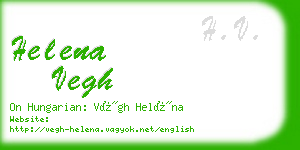 helena vegh business card